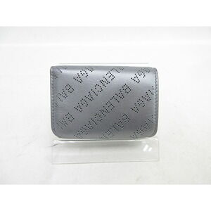 Balenciaga fold Punched Tri Silver Wallet